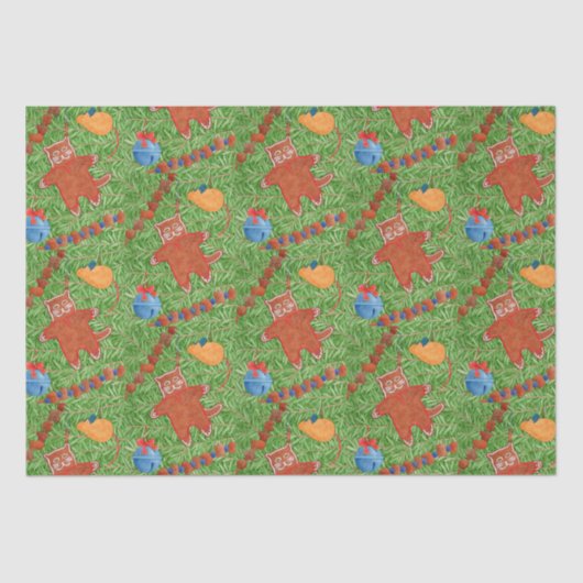 GINGERBREAD KITTY Tissue Seidenpapier (Vorderseite)