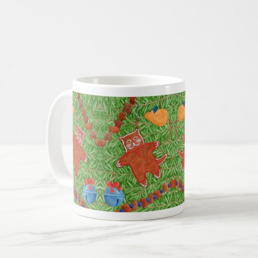 GINGERBREAD KITTY White Tasse (Vorderseite Links)