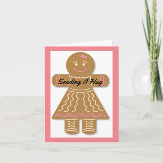 Gingerbread Lady Danke-Card Dankeskarte (Vorderseite)