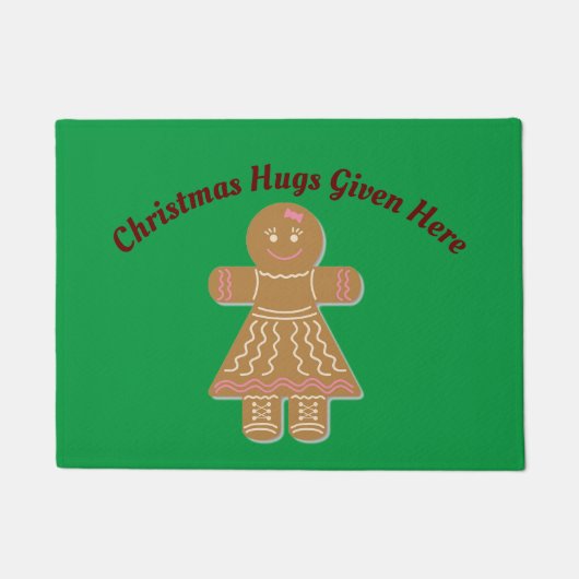 Gingerbread Lady Hugs Door Mat Fußmatte (Vorderseite)