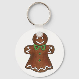 Gingerbread Lady Woman Weihnachtskeks Schlüsselanhänger