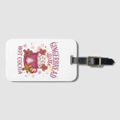 Gingerbread latte hot cocoa christmas gepäckanhänger (Vorderseite (Horizontal))