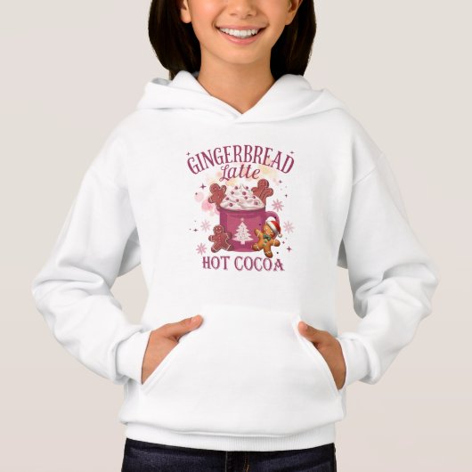Gingerbread latte hot cocoa christmas hoodie (Vorderseite)
