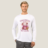 Gingerbread latte hot cocoa christmas Tri-Blend shirt (Vorderseite komplett)