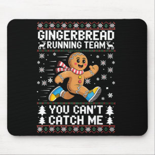 Gingerbread Laufteam Weihnachtslauf Läufer Spaß Mousepad