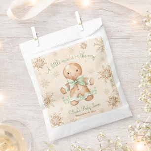Gingerbread Little Man Christmas Baby Dusche Geschenktütchen