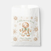 Gingerbread Little Man Christmas Baby Dusche Geschenktütchen (Vorderseite)