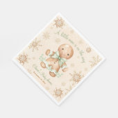 Gingerbread Little Man Christmas Baby Dusche Serviette (Ecke)