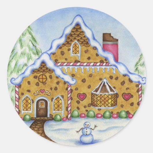 Gingerbread Lodge Sticker (Vorderseite)