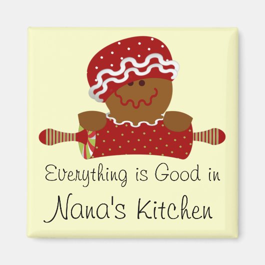 Gingerbread Magnet für Feiertage (Vorne)