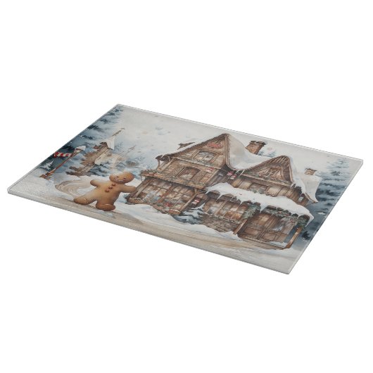 Gingerbread Man #14 Kitchen Cutting Board Schneidebrett (Ecke)