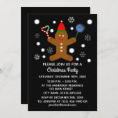 Gingerbread Man #2-2 Einladungskarte (Vorne/Hinten)