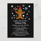 Gingerbread Man #2 Einladung Postkarte (Vorderseite)