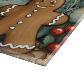 Gingerbread Man #2 Kitchen Cutting Board Schneidebrett (Ecke)
