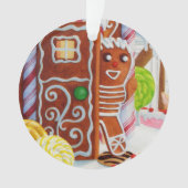 GINGERBREAD MAN Acrylkautschuklösung Ornament (Vorderseite)