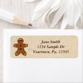 Gingerbread Man Address Label (Insitu)