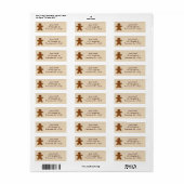 Gingerbread Man Address Label (Vorne)