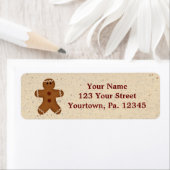 Gingerbread Man Address Label (Insitu)