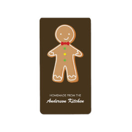 Gingerbread Man Adressaufkleber