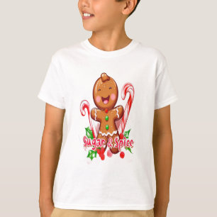 Gingerbread Man and Candy Cane Weihnachten T-Shirt