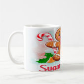 Gingerbread Man and Candy Cane Weihnachtszeit-Tass Kaffeetasse (Links)