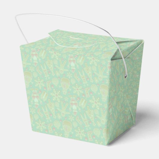 Gingerbread Man and Cookie Pattern Geschenkschachtel (Rückseite)