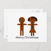 Gingerbread Man and Girl Frohe Weihnachten (Vorne/Hinten)