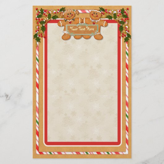 Gingerbread Man and Woman Briefpapier (Vorderseite)