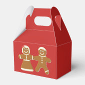 Gingerbread Man and Woman on Red Geschenkschachtel (Vorderseite)