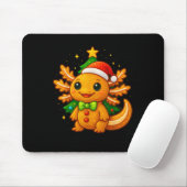 Gingerbread Man Axolotl Weihnachtsmannmütze Weihna Mousepad (Mit Mouse)