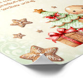 Gingerbread Man Baby Dusche Zeitschrift Kapsel Zei Poster (Ecke)