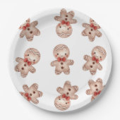 Gingerbread Man Babydusche Pappteller (Vorderseite)