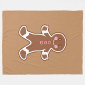 Gingerbread Man Blanket Fleecedecke (Vorderseite (Horizontal))