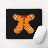 Gingerbread Man Body Costume For Halloween Or Chri Mousepad (Mit Mouse)