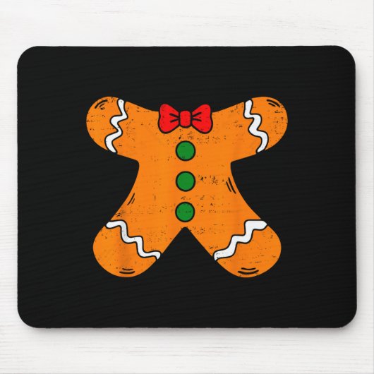 Gingerbread Man Body Costume For Halloween Or Chri Mousepad (Vorne)