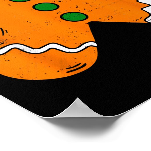 Gingerbread Man Body Costume For Halloween Or Chri Poster (Ecke)