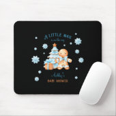 Gingerbread Man Boy Blue Christmas Baby Shower Mousepad (Mit Mouse)