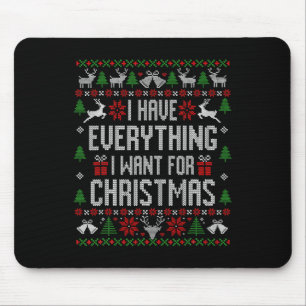 Gingerbread Man Bull Terrier Dog Weihnachtsfrauen Mousepad