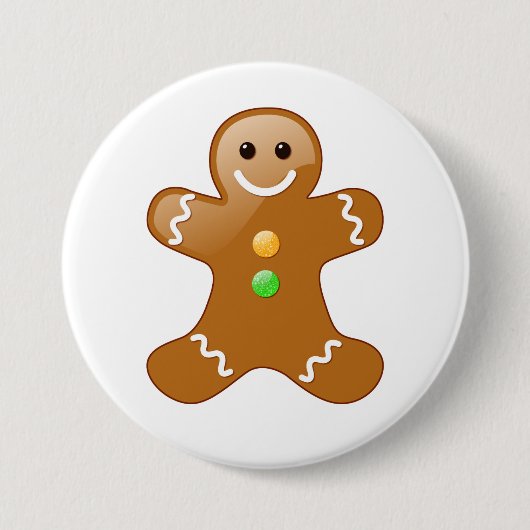 Gingerbread Man Button (Vorderseite)