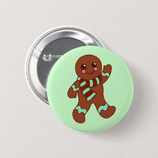 Gingerbread Man Button (Vorne & Hinten)