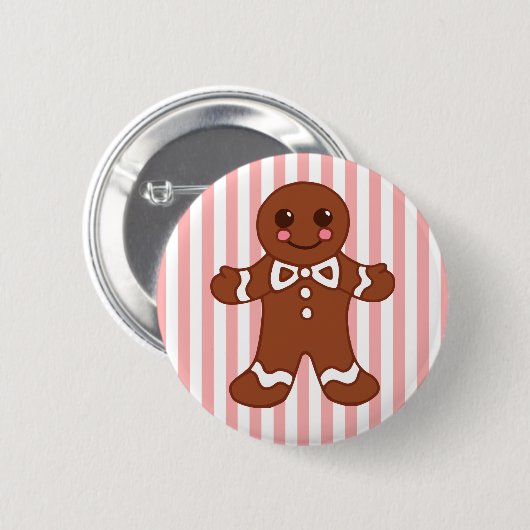 Gingerbread Man Button (Vorne & Hinten)