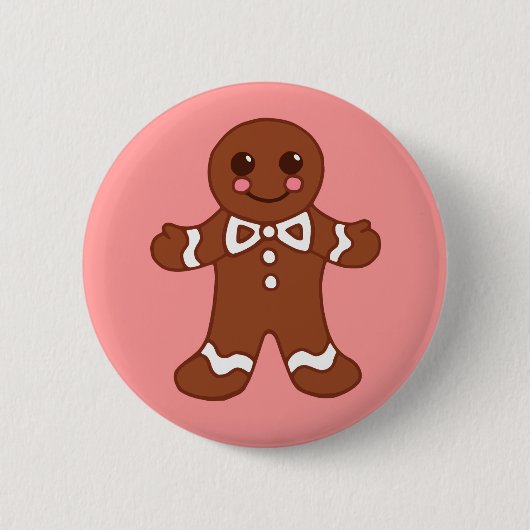 Gingerbread Man Button (Vorderseite)