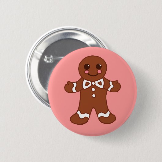 Gingerbread Man Button (Vorne & Hinten)