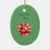 Gingerbread Man Candy Cane Holiday Ornament (Vorne)
