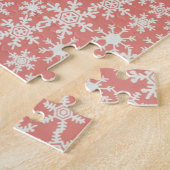 Gingerbread Man Candy Cane Snowflake Puzzle Art (Seite)