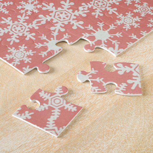 Gingerbread Man Candy Cane Snowflake Puzzle Art (Seite)