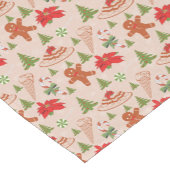 Gingerbread Man, Candy mints and ice cream Kurzer Tischläufer (Ecke)