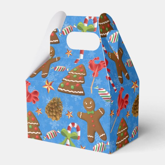 Gingerbread Man, Candy und Lollipop Geschenkschachtel (Vorderseite)