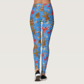 Gingerbread Man, Candy und Lollipop Leggings (Rückseite)