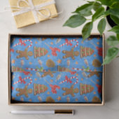Gingerbread Man, Candy und Lollipop Seidenpapier (Geschenk)